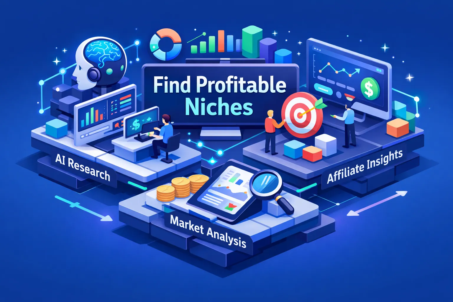AI market research tools to find profitable affiliate niches